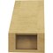 Ekena Millwork 5-inch W x 8-inch D x 8-inch H Balboa Rough Cedar Woodgrain TimberThane Knee Brace, Primed BRCUR05X08X08BOARCPR - alternate 5